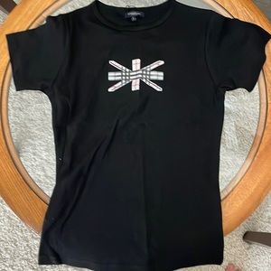 Burberry tshirt size large but fits like a medium